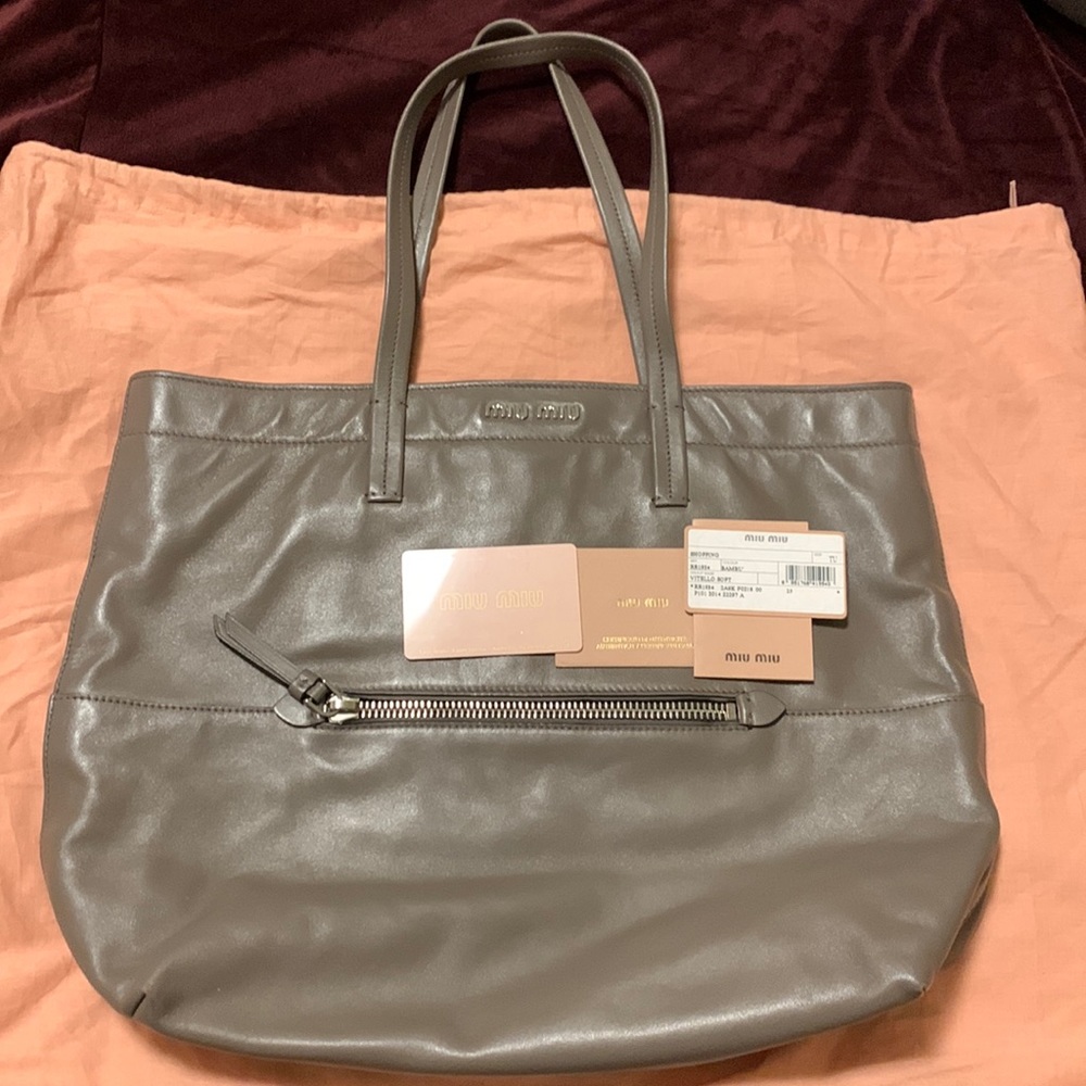 Miu Miu Vitello soft tote bag